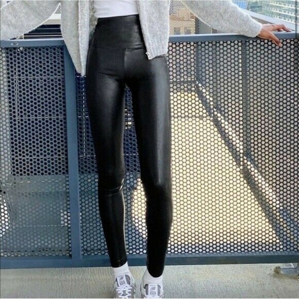 WILFRED Free Faux Leather Daria High Waisted Leggings Black, Size XS